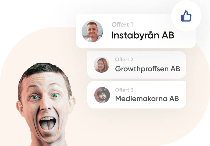 Välj offert sociala medier marknadsföring